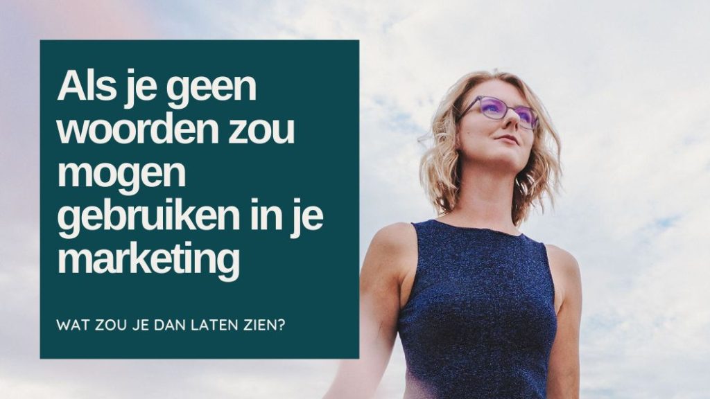 Blog: als je geen woorden zou mogen gebruiken